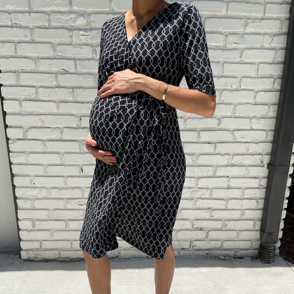 Black maternity dress size small